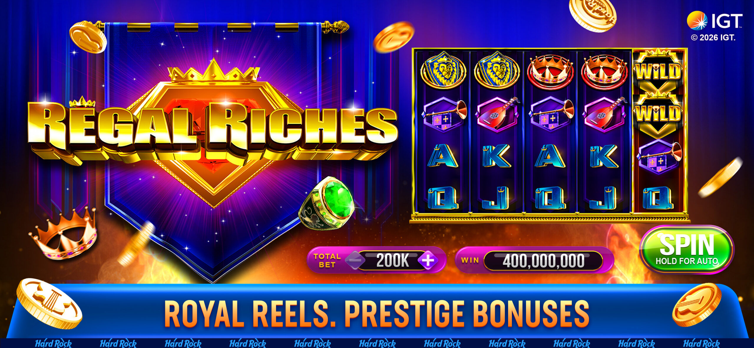 Regal Riches slot game artwork