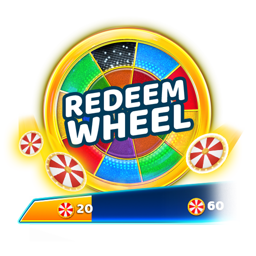 Collectibles playbook step showing the redeem wheel
