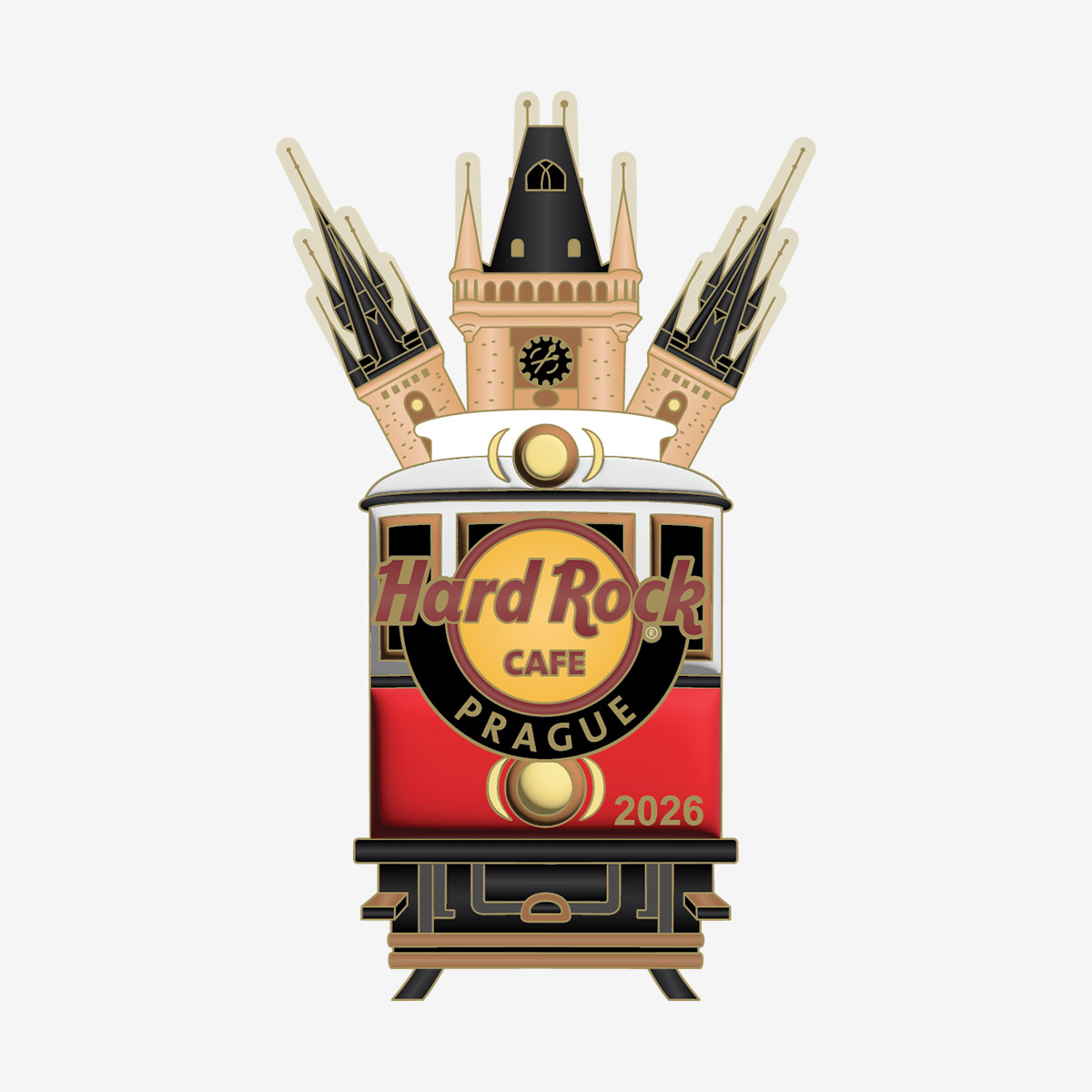 Limited Edition Prague Vintage Tram 2026 Pin image number 1