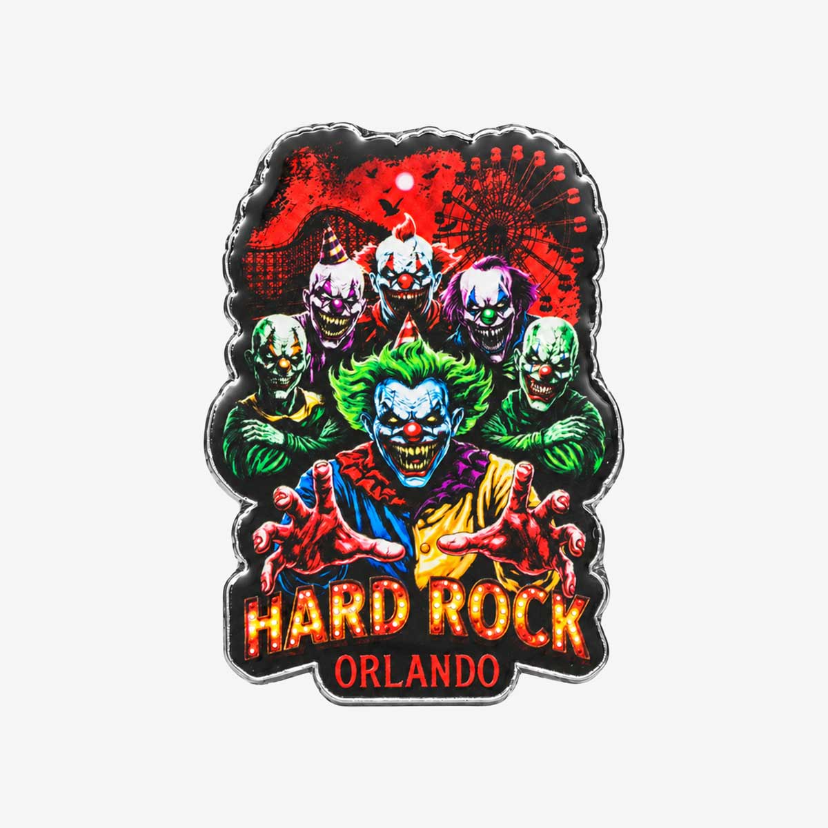 Limited Edition Orlando Halloween Funhouse Clowns Pin image number 1