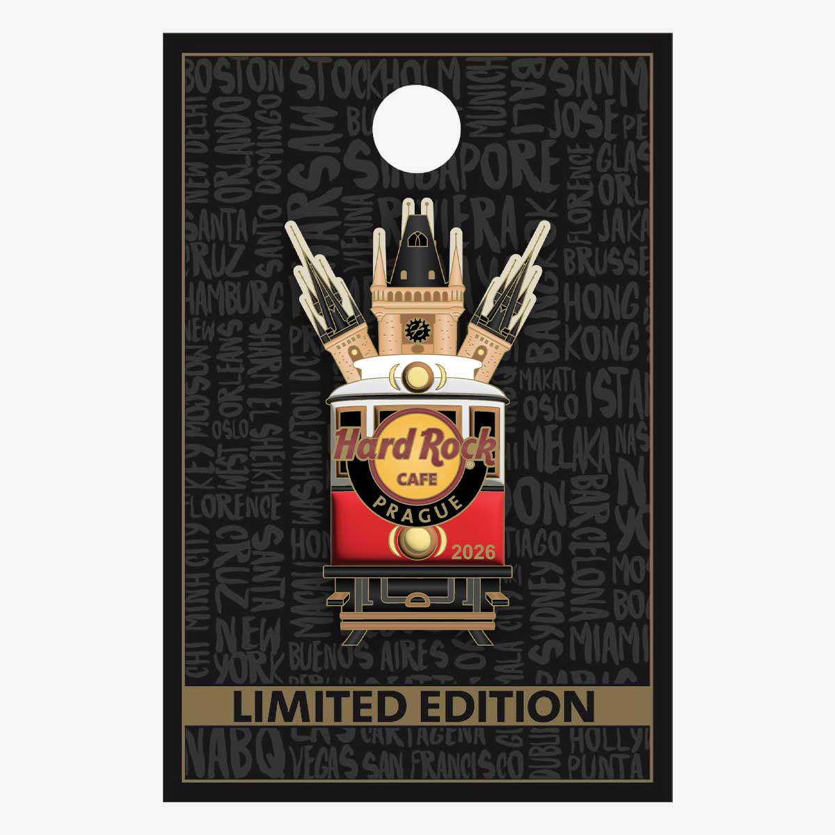 Limited Edition Prague Vintage Tram 2026 Pin image number 2