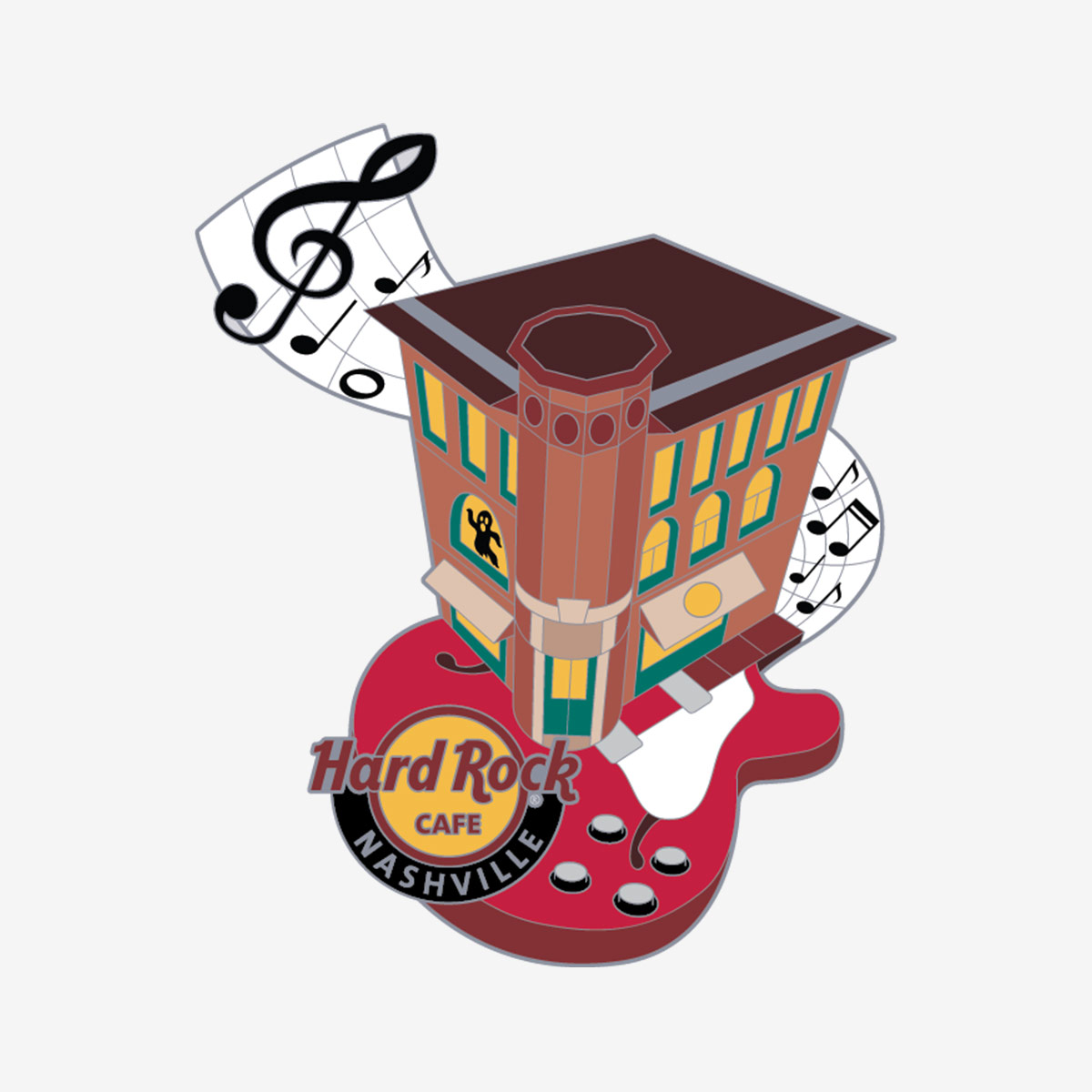 Limited Edition Nashville Silver Dollar Pin image number 1