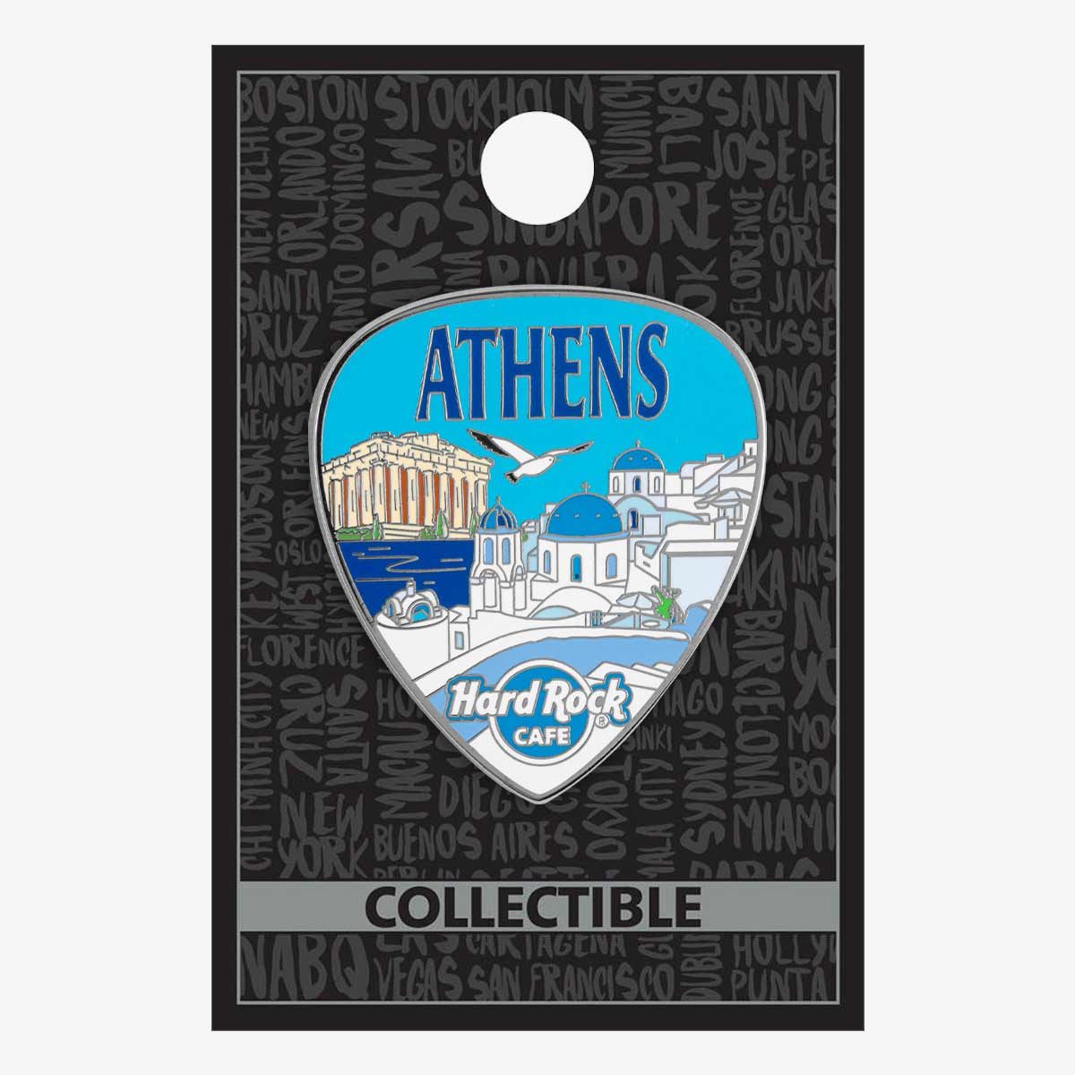 Collectible Athens Skyline Pick Pin image number 2