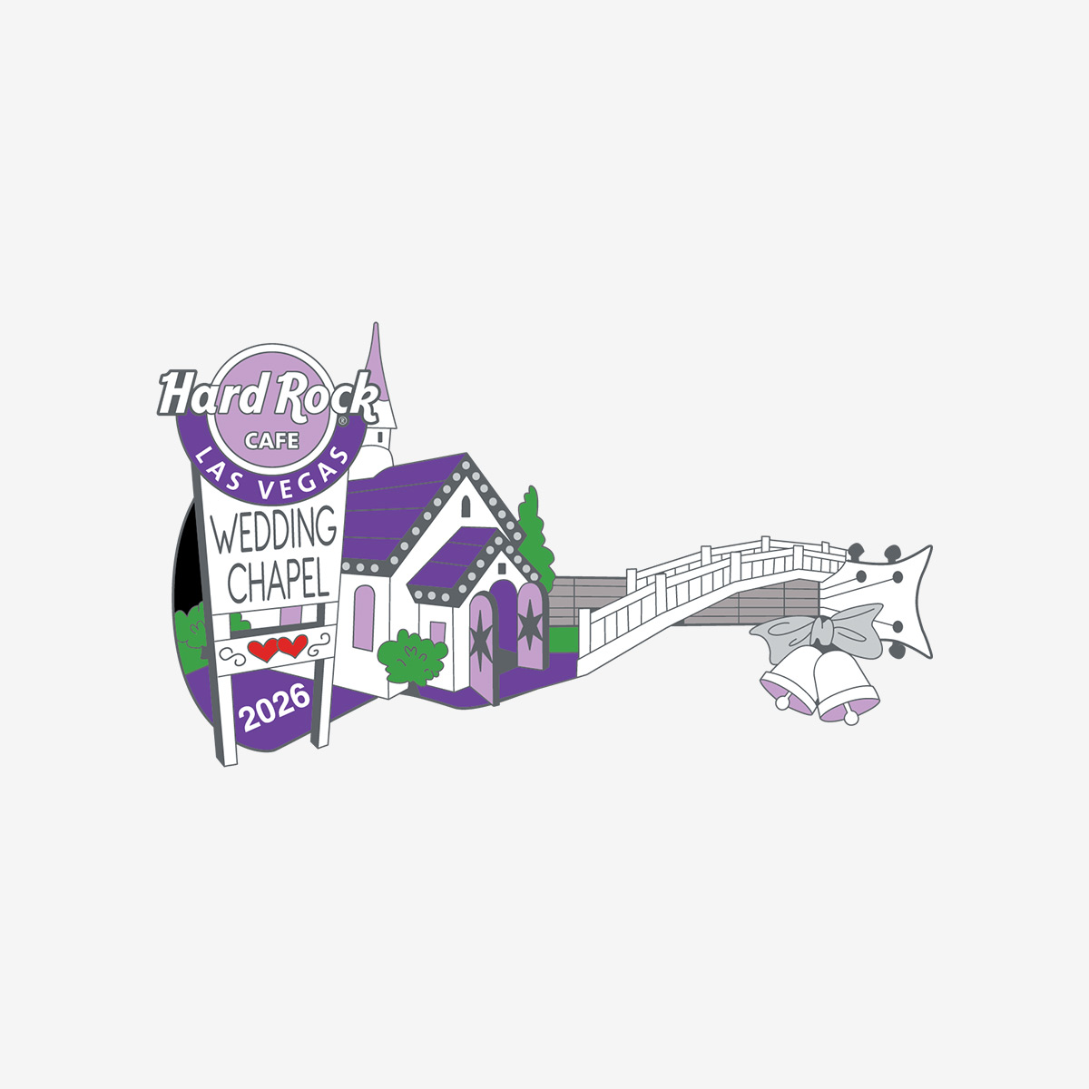 Limited Edition Las Vegas Wedding Chapel 2026 Pin image number 1