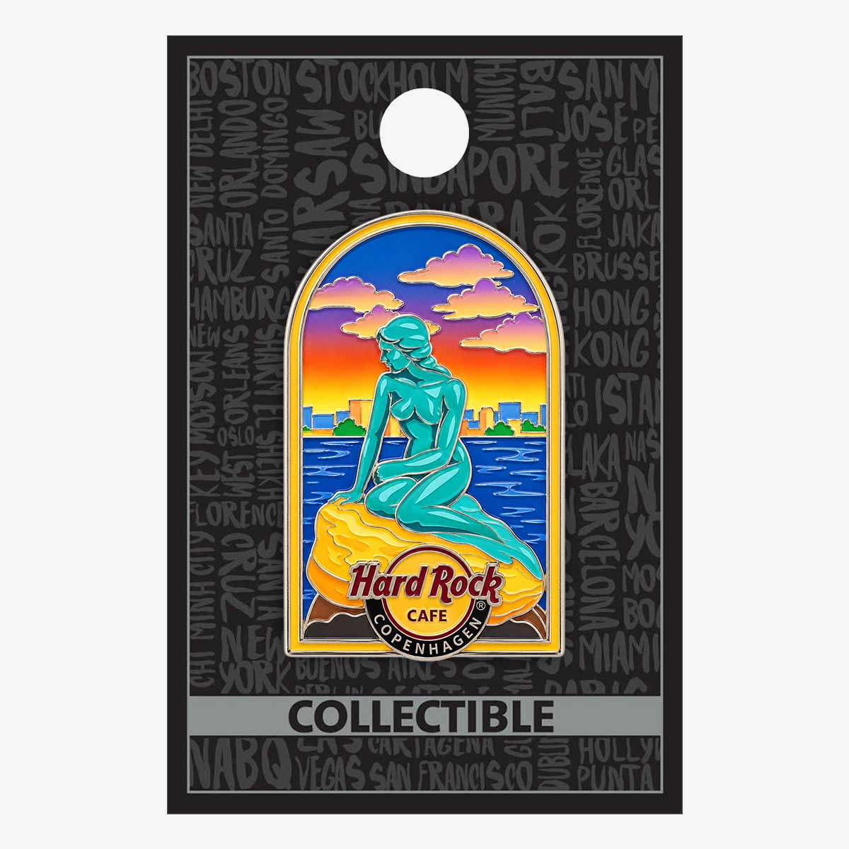 Collectible Copenhagen Sunset Mermaid Local Pin image number 2