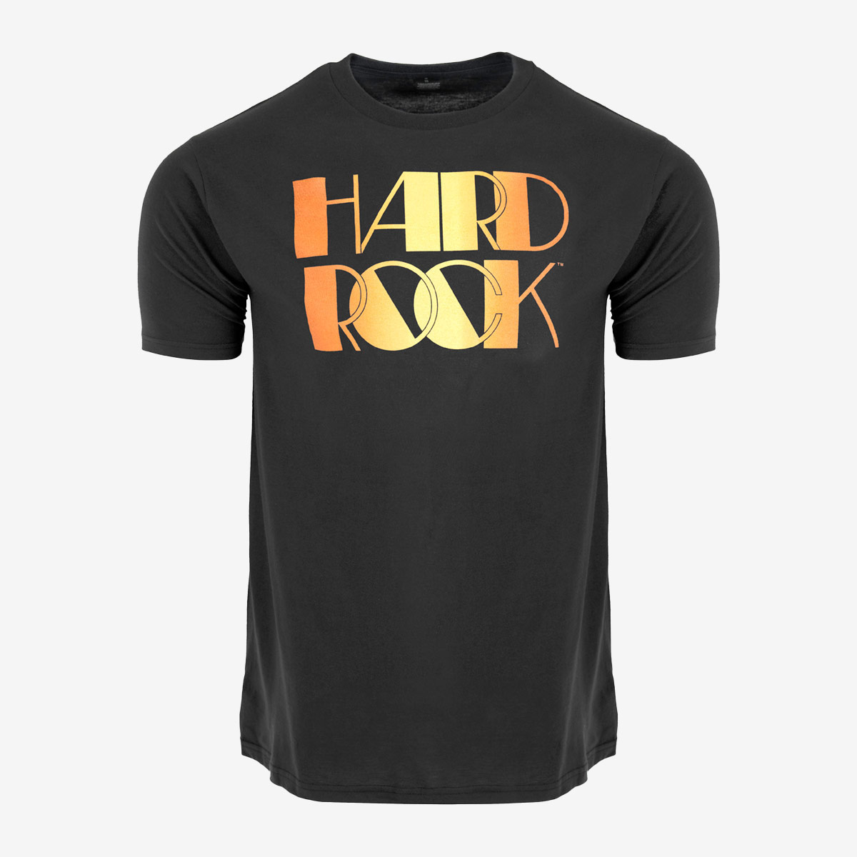 Adult Fit Disco Gold Gradient Logo Tee in Black image number 1