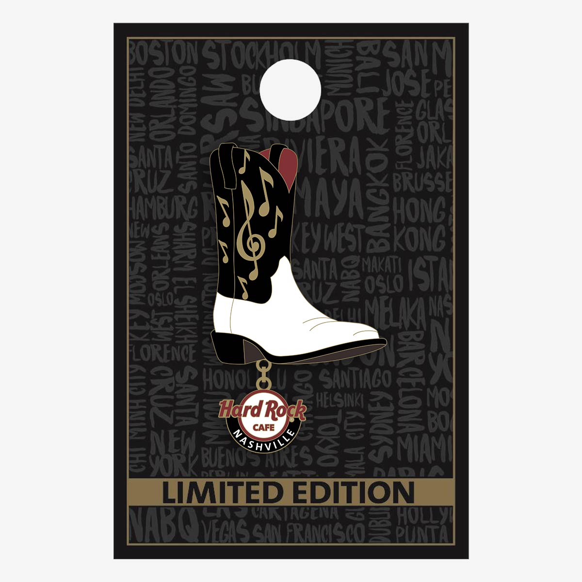 Limited Edition Chained Cowboy Boot Pin image number 2