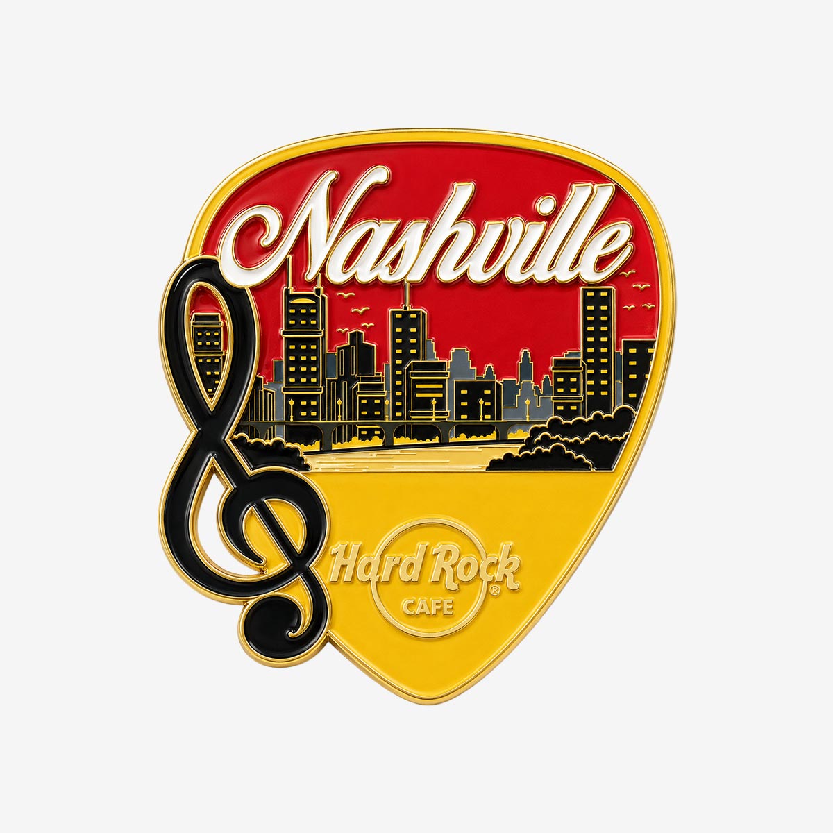 Collectible Nashville Skyline Music Pick Pin image number 1