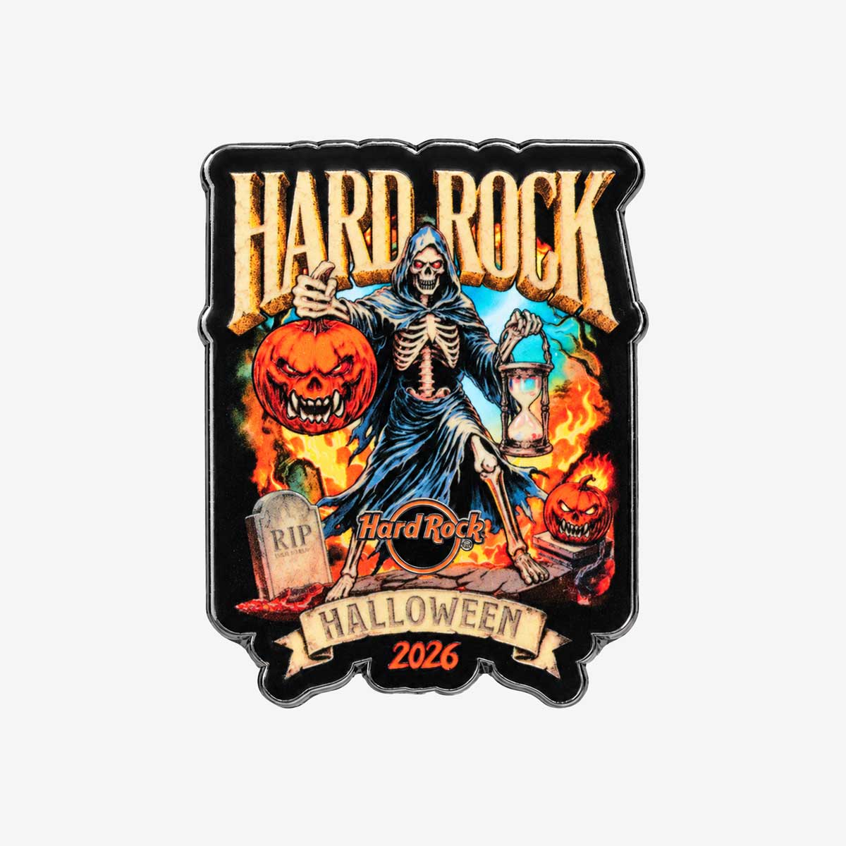 Limited Edition Halloween 2026 Grim Reaper Glow Pin image number 1